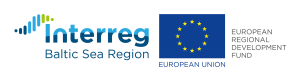 Euroopan Unionin aluekehitysrahaston logo, Baltic Sea Region -ohjelma